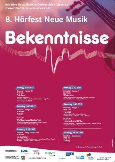 8. H&ouml;rfest Neue Musik: "Bekenntnisse"_&copy; Initiative Neue Musik in OWL_Kultur Kreis H&ouml;xter