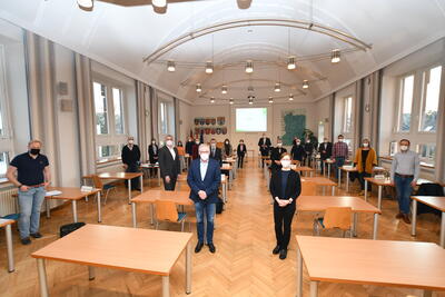 Bild vergrößern: Die Mitglieder des Kulturbeirates für den Kreis Höxter bei der konstituierenden Sitzung am 24.03.2021
